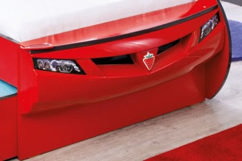 CARBED Кровать-машина Coupe с выдвижной кроватью Red 20.03.1306.00 в Кыштовке - kyshtovka.mebel54.com | фото