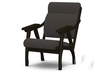 Кресло Вега-10 (венге лак/ULTRA GRAFIT) в Кыштовке - kyshtovka.mebel54.com | фото