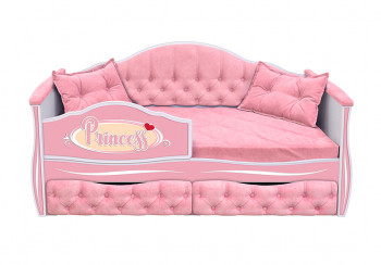 Кровать 160 серии Иллюзия 2 ящика 15 Бледно-розовый (подушки) в Кыштовке - kyshtovka.mebel54.com | фото