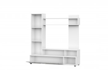 Мебель для гостиной "МГС 9" Белый / Цемент светлый в Кыштовке - kyshtovka.mebel54.com | фото